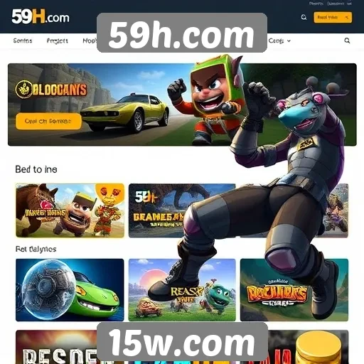 Comparativo entre 59h.com e outros sites de jogos